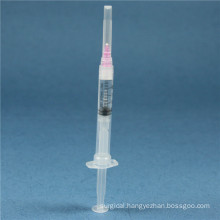 2ml Medical Disposable Safety Retractable Syringe with CE, ISO, GMP, SGS in The Package of Blister